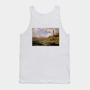 The Coast of Genoa by Jasper Francis Cropsey Tank Top